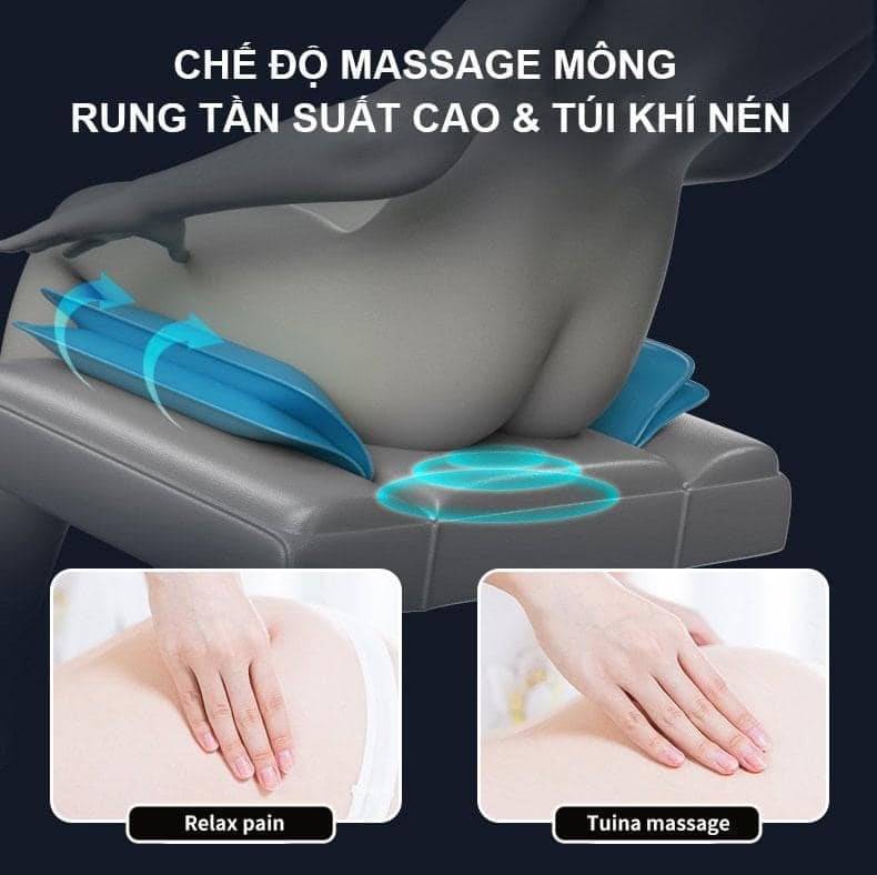 úi khí trong ghế massage